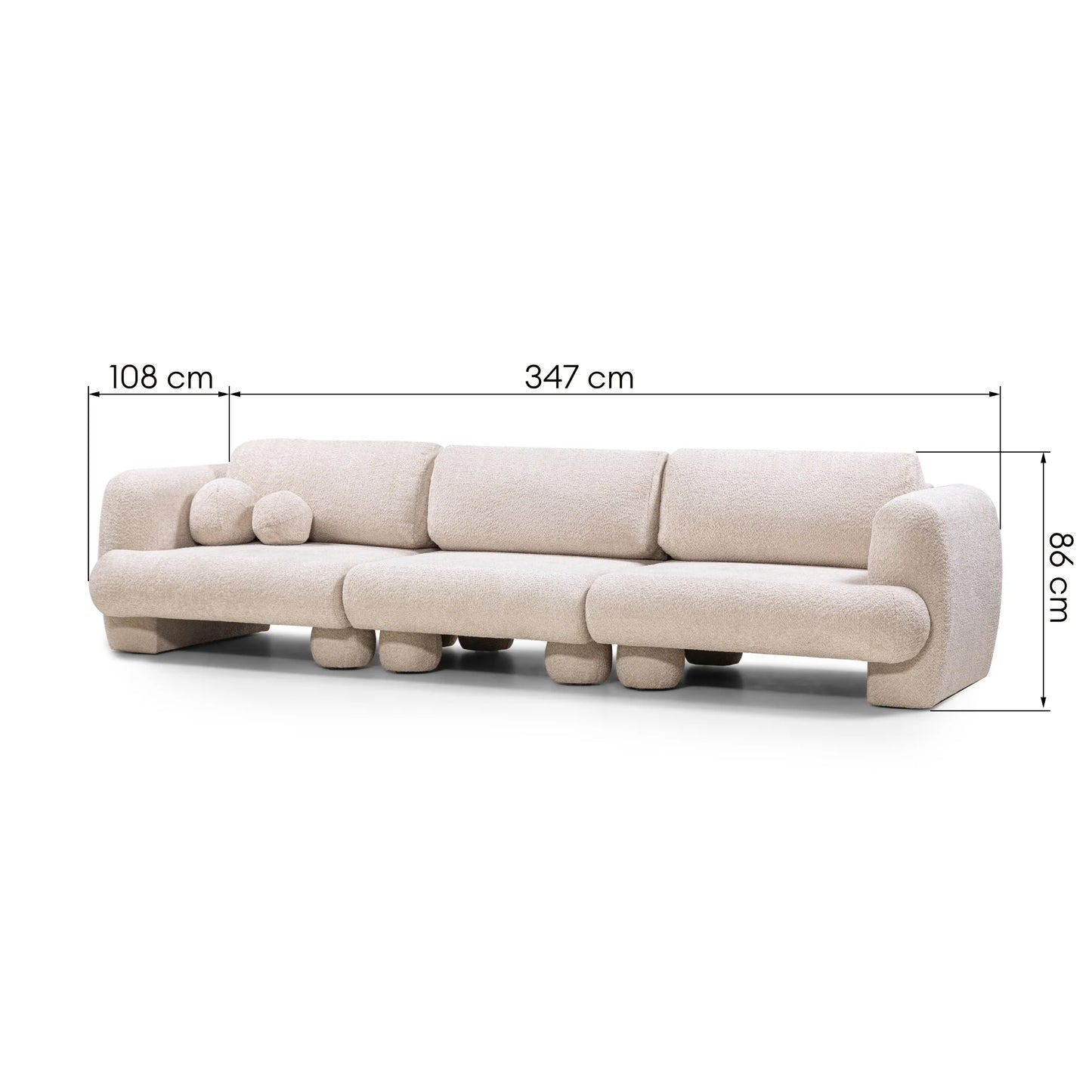 Sofa Fragola 3-Sitzer
